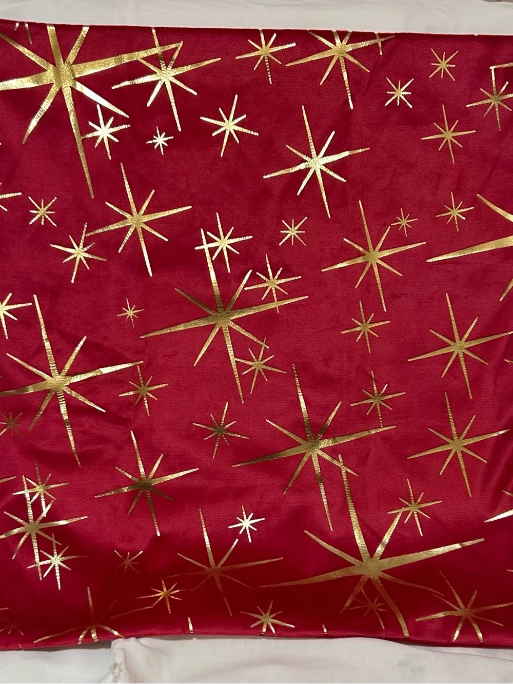 Holiday Star Red Decorative Throw Pillow Covers